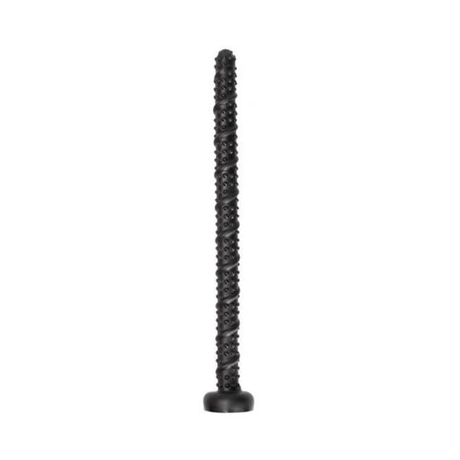 Ouch! Ass Textured Snake Dildo 21 In. Black - Image 1