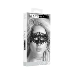 Ouch! Black & White Lace Eye Mask Empress Black, image 2