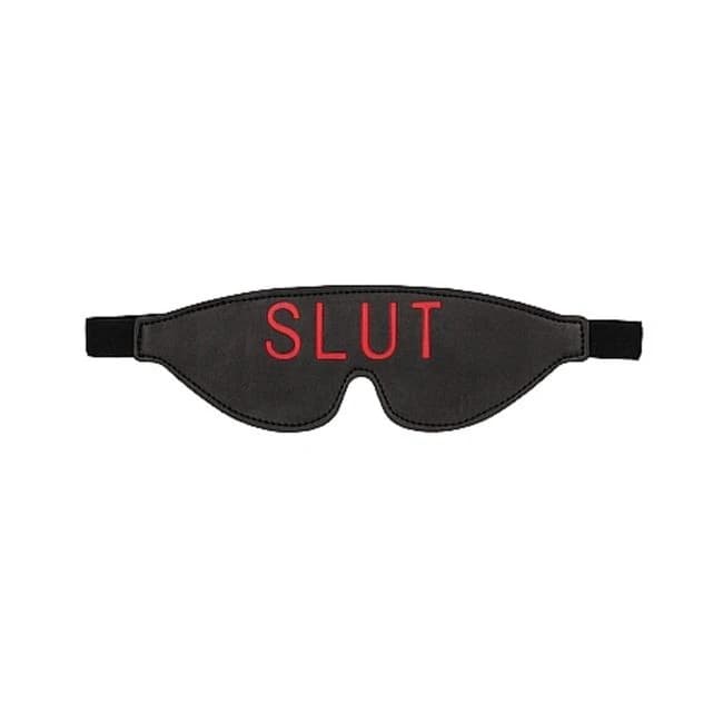 Ouch! Blindfold - Slut - Black - Image 1