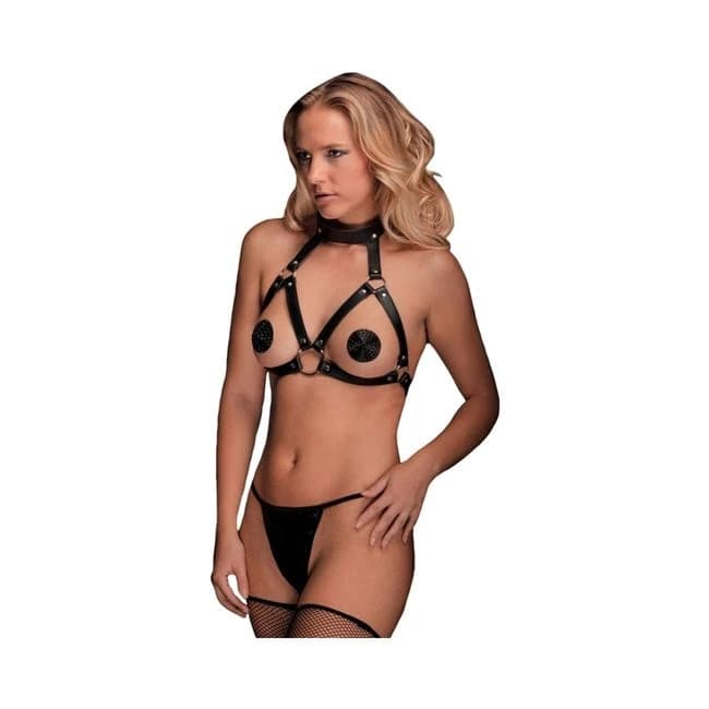 Ouch! Chara - Beautiful Breast Harness - Black - Image 1