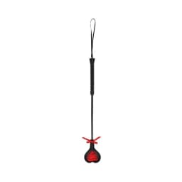 Ouch! Crop Black Heart with Lace - Large, image 1