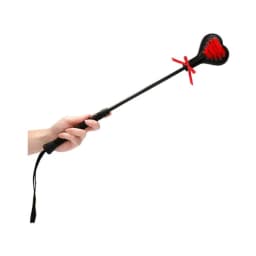 Ouch! Crop Black Heart with Lace - Large, image 2