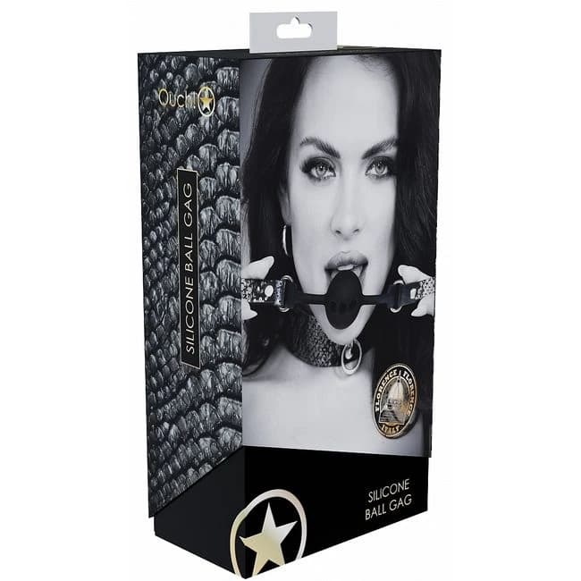 OUCH! FLORENCE COLLECTION SILICONE BALL - BLACK  - Image 1