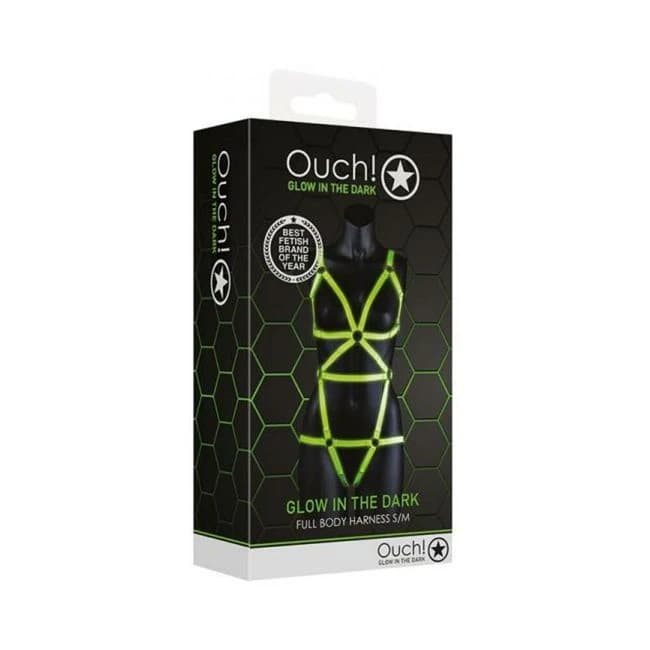 Ouch Full Body Harness L/xl Gitd - Image 1