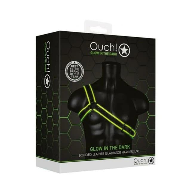 Ouch Gladiator Harness L/xl Gitd - Image 1