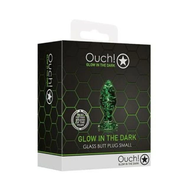 Ouch Glass Butt Plug Gitd, image 1