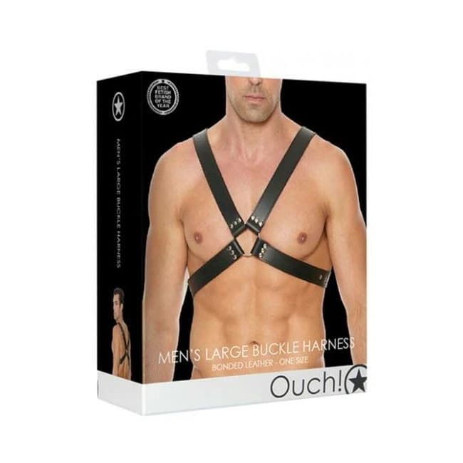 Ouch Harness Men Buckle Plain Os - Image 1