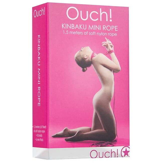 Ouch! Kinbaku Mini Rope-pink - Image 1