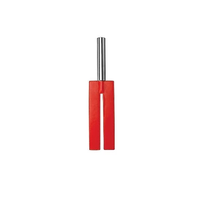 Ouch! Leather Slit Paddle Red - Image 1