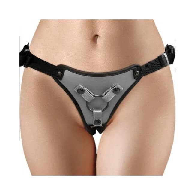 Ouch! Metallic Strap-on Harness Gunmetal - Image 1