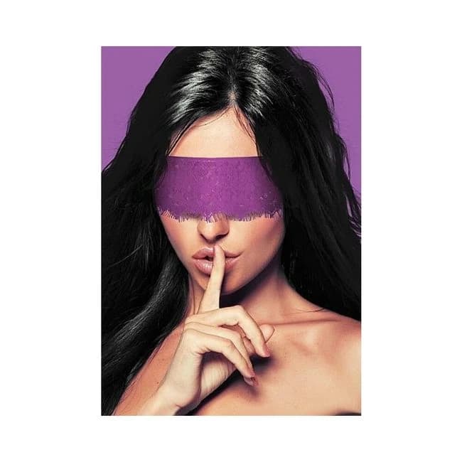 Ouch Mystere Lace Mask Purple - Image 1