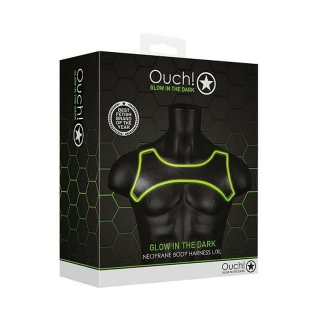 Ouch Neoprene Harness L/xl Gitd - Image 1