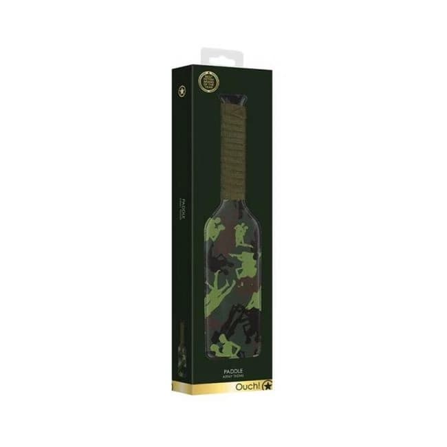 Ouch Paddle - Army Theme - Green - Image 1