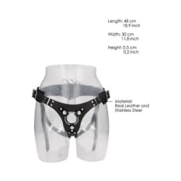 Ouch! Pain - Calf Leather Strap-on Harness, image 3