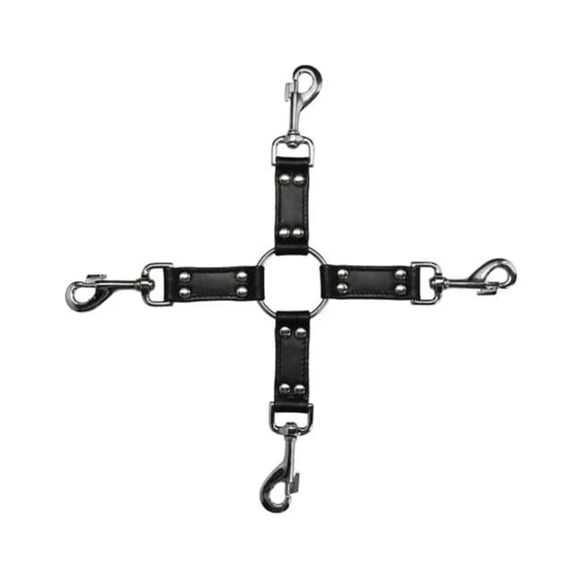Ouch! Pain - Saddle Leather 4-way Hogtie Cross - Image 1