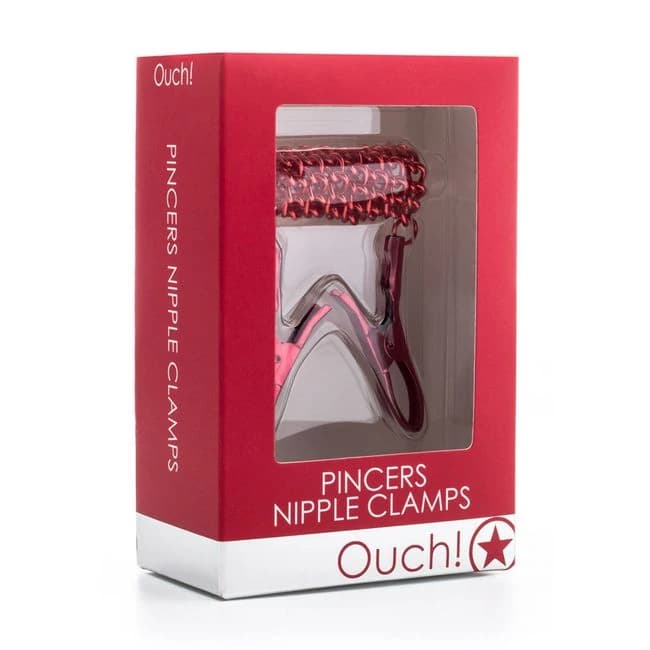 Ouch! Pincers Nipple Clamps Red - Image 1