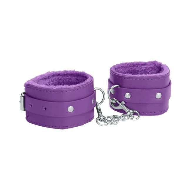 Ouch! Plush Leather Ankle Cuffs - Image 1