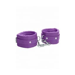 Ouch! Plush Leather Handcuffs, image 3