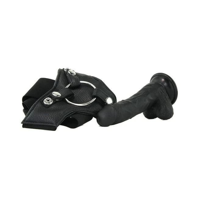 Ouch! Realistic - 7 Inch - Strap-on - Black - Image 1