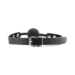 Ouch Silicone Ball Gag Black O/s - Image 2