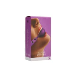 Ouch! Silicone Ball Gag - Purple - Image 1