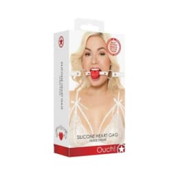 Ouch Silicone Heart Gag Nurse Theme White, image 2