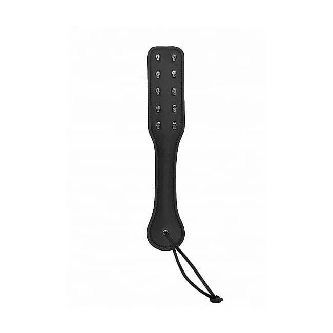 Ouch! Skulls & Bones Paddle W/ Skulls Black - Image 1