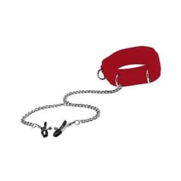 Ouch Velcro Collar Red, image 1