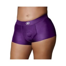 Ouch! Vibrating Strap-on Boxer Purple, image 2