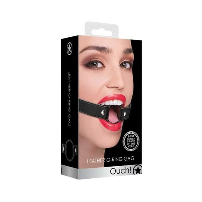 Ouch Wrapped O-ring Gag - Black - Image 1
