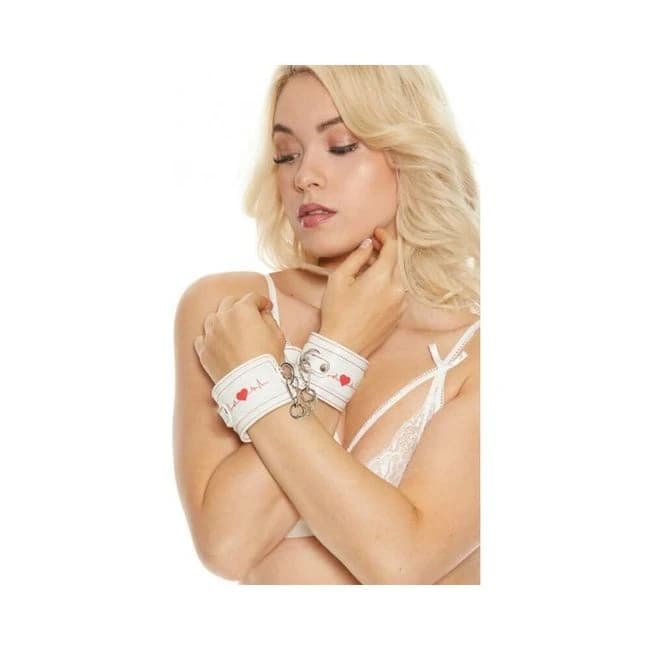 Ouch Wrist Cuffs Nurse Theme White - Image 1