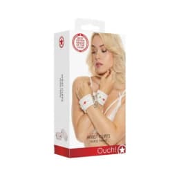Ouch Wrist Cuffs Nurse Theme White, image 2
