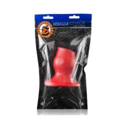 Oxballs Pighole-2, Hollow Plug, Medium, Red, image 3