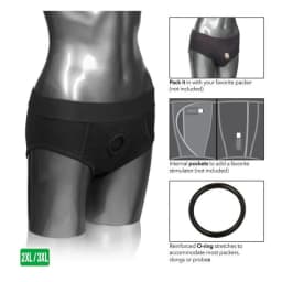 Packer Gear Black Brief Harness 2xl/3xl, image 2