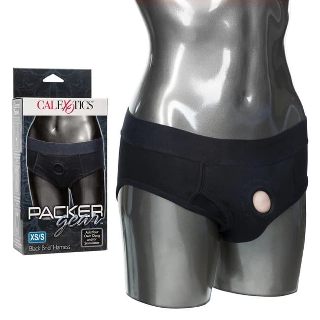 Packer Gear Black Brief Harness Xs/s - Image 1