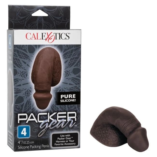 Packer Gear Black Packing Penis 4in Silicone - Image 1
