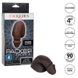 Packer Gear Black Packing Penis 4in Silicone - Image 6