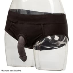 Packer Gear Black Packing Penis 4in Silicone - Image 7
