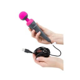 Palm Power Plug & Play Fuchsia Massager - Image 2