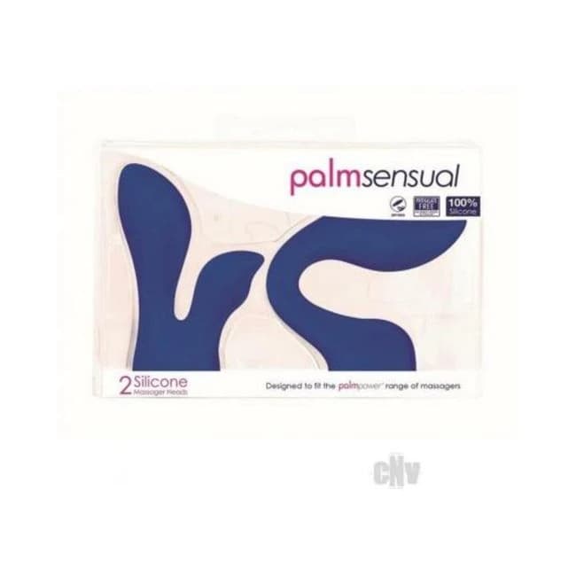 Palm Sensual Accessories 2pk Blue - Image 1