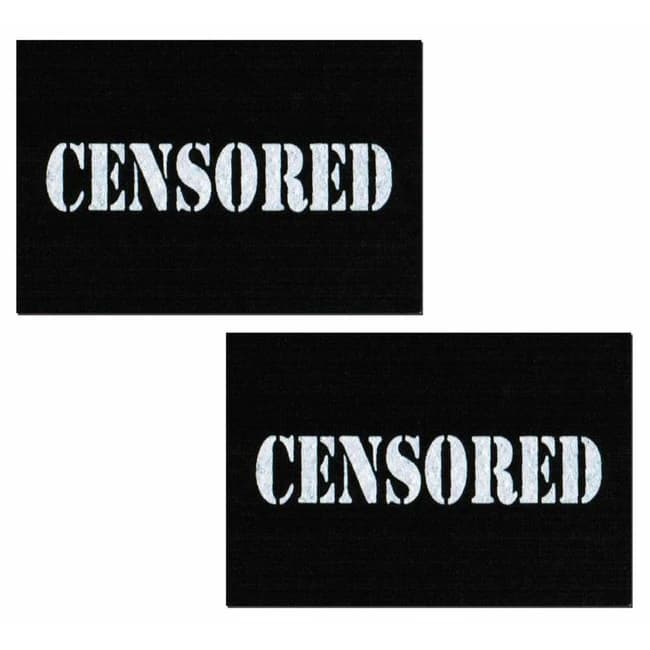 Pastease Black Censor Bars - Image 1