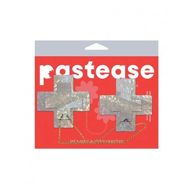 Pastease Chains Disco Cross - White O/s - Image 1