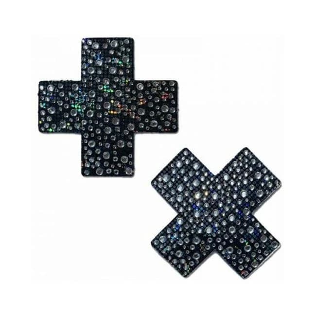 Pastease Crystal Sparkling Crosses Pasties - Image 1