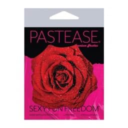 Pastease Glitter Velvet Blooming Rose Red O/S, image 2