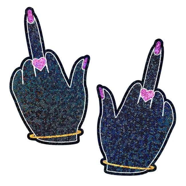 Pastease Glittering F You Lady Hands - Image 1