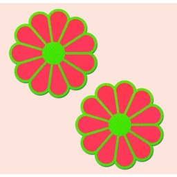 Pastease Glow in the Dark Pink & Green Flowers, image 1