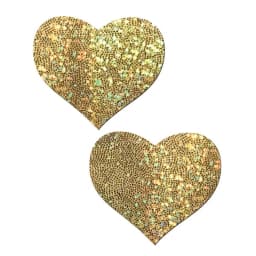 PASTEASE GOLD GLITTER HEART  - Image 1