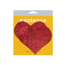 Pastease Heart Glitter Red Fuller Coverage, image 1