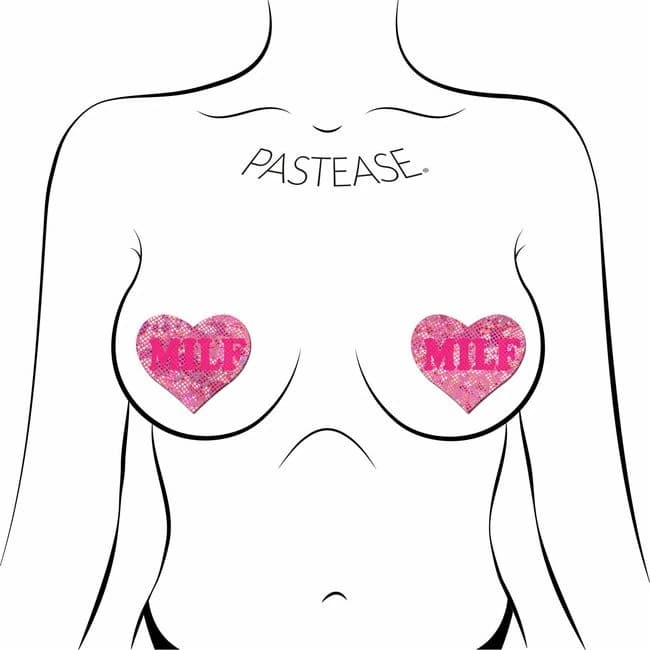 Pastease Love Milf Neon Pink Disco Heart - Image 1