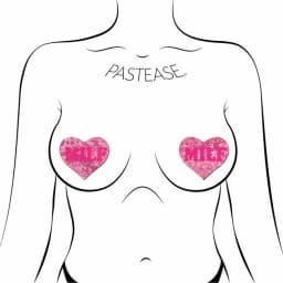 Pastease Love Milf Neon Pink Disco Heart - Image 1